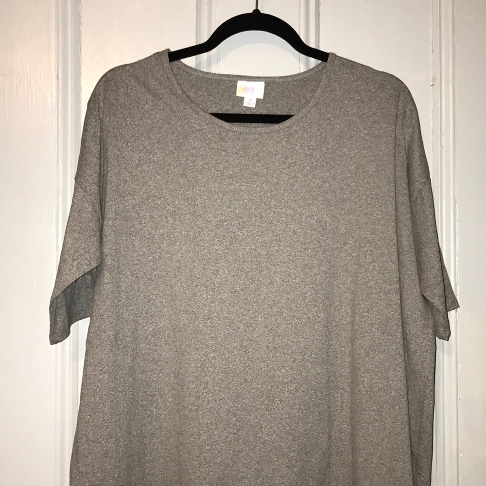 S solid grey Leggings material Tunic